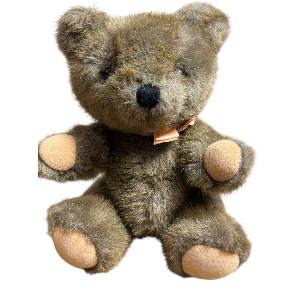 Vintage 1988 Dakin Jointed Brown Teddy Bear‎ READ FIRST